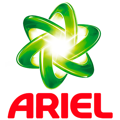 Logo de la marca ariel para un supermercado online la puebla