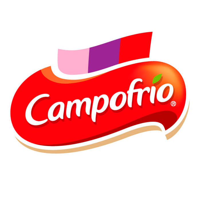 Logo de la marca campofrio para un supermercado online la puebla